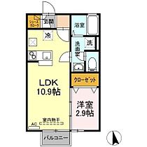 香川県観音寺市三本松町1丁目（賃貸アパート1LDK・1階・33.39㎡） その2