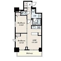 愛知県名古屋市東区葵3丁目（賃貸マンション2LDK・4階・52.37㎡） その2