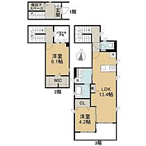 愛知県名古屋市西区城西5丁目（賃貸タウンハウス2LDK・2階・73.30㎡） その2