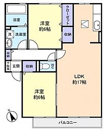 間取図画像 2LDK