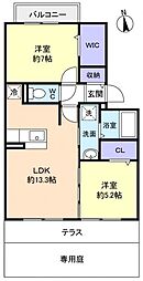 間取図画像 2LDK