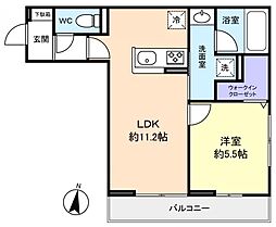 間取図画像 1LDK