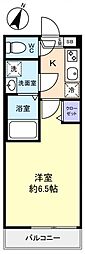 ウィンメゾン薬円台 1Kの間取図画像