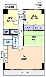 ラフィーネ八千代 3LDKの間取図画像
