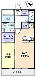 フェリーチェ 1LDKの間取図画像