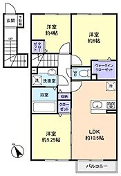 ルピナス 3LDKの間取図画像