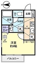 ラ・ミアカーサＦ・Ｂ  ｜ 千葉県船橋市坪井東1丁目（賃貸アパート1K・2階・22.48㎡） その2