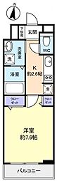 GRACE(グラース) 1Kの間取図画像