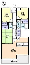 コルディアーレ西志津 3LDKの間取図画像