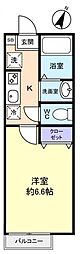 グランコート志津 1Kの間取図画像
