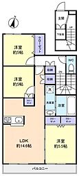 Alcyone Shizu 3LDKの間取図画像