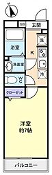 リブリ・八千代台北 1Kの間取図画像