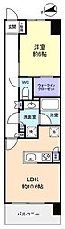 スカイグランデ津田沼 1LDKの間取図画像
