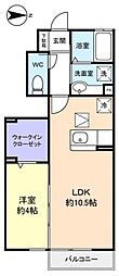 さくら館5 1LDKの間取図画像
