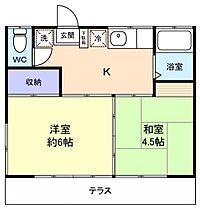 第3藤六ハイツ（ダイサンフジロクハイツ）  ｜ 千葉県習志野市藤崎2丁目（賃貸アパート2K・1階・33.00㎡） その1