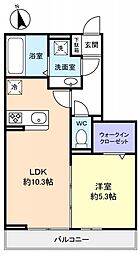 ｊｙｕｔｏ津田沼I 1階1LDKの間取り