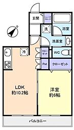 UPFIELD 1LDKの間取図画像