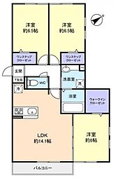 ウイーブ・ヴイオラ 3LDKの間取図画像