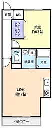 ノイエレーベン津田沼 1LDKの間取図画像