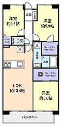 コンフォート津田沼弐番館 3LDKの間取図画像