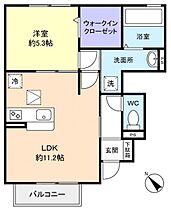 プレミール・ユーカリ  ｜ 千葉県佐倉市上座（賃貸アパート1LDK・1階・43.07㎡） その2