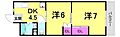 平野マンション5階5.8万円