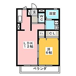 間取図画像 1LDK