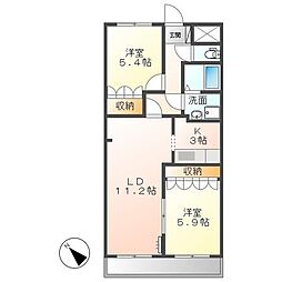 間取図画像 2LDK