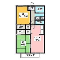 タウンハイツ紙風船 203 ｜ 三重県伊賀市上野鉄砲町2357-3（賃貸アパート2LDK・2階・51.00㎡） その2