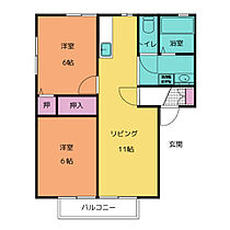 ヒルトップ利平治Ｃ 201 ｜ 三重県伊賀市西明寺2783-8（賃貸アパート2LDK・2階・50.78㎡） その2