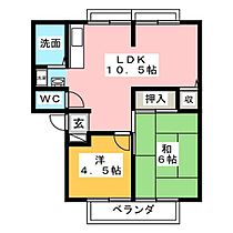 サンビレッジ佐那具Ｂ 201 ｜ 三重県伊賀市佐那具町806（賃貸アパート2LDK・2階・46.03㎡） その2