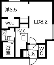 エアフォルク学園前 106 ｜ 北海道札幌市豊平区平岸二条1丁目3-26（賃貸マンション1LDK・1階・35.72㎡） その2