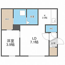 ArrowsVII(アローズセブン) 301 ｜ 北海道札幌市豊平区月寒東一条2丁目2-5（賃貸マンション1LDK・3階・34.83㎡） その2