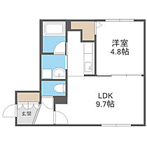 仮)ALPHA学園前 206 ｜ 北海道札幌市豊平区豊平六条3丁目5（賃貸マンション1LDK・2階・34.73㎡） その2