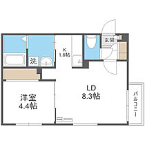 フロントロー栄町 401 ｜ 北海道札幌市東区北三十八条東16丁目3-29（賃貸マンション1LDK・4階・34.91㎡） その2