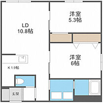 Pregare(プレガーレ) 103 ｜ 北海道札幌市中央区南十四条西7丁目1-37（賃貸マンション2LDK・1階・51.00㎡） その2