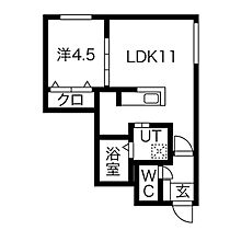 Mフラット 203 ｜ 北海道札幌市豊平区月寒西一条6丁目2-9（賃貸マンション1LDK・2階・35.70㎡） その2