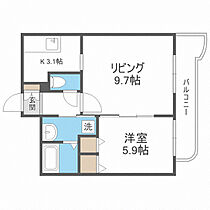 ボランハイツ山の手 102 ｜ 北海道札幌市西区山の手三条1丁目4番28号（賃貸マンション1LDK・1階・44.10㎡） その2