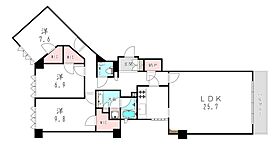 兵庫県神戸市東灘区西岡本２丁目7-4（賃貸マンション3LDK・3階・126.78㎡） その2