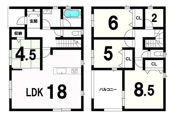 間取りを拡大表示