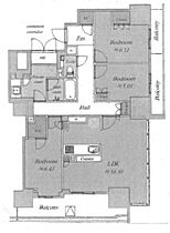 ローレルタワー御堂筋本町  ｜ 大阪府大阪市中央区瓦町4丁目（賃貸マンション3LDK・17階・88.61㎡） その2