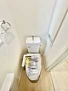 嬉しい温水洗浄便座付きトイレ モデル棟