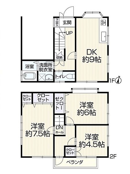 間取りを拡大表示