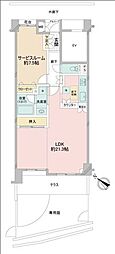 クレッセント西馬込2 1SLDKの間取図画像