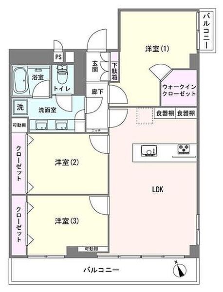 間取りを拡大表示