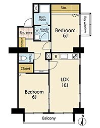 間取図画像 2LDK
