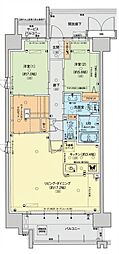 ポレスター大淀河畔 2LDKの間取図画像