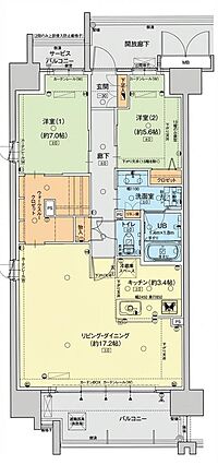 リビングの広い...