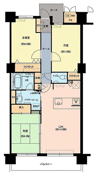 間取りを拡大表示