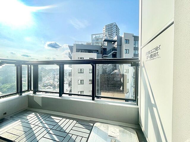 バルコニー パークタワー上野池之端 14階/-